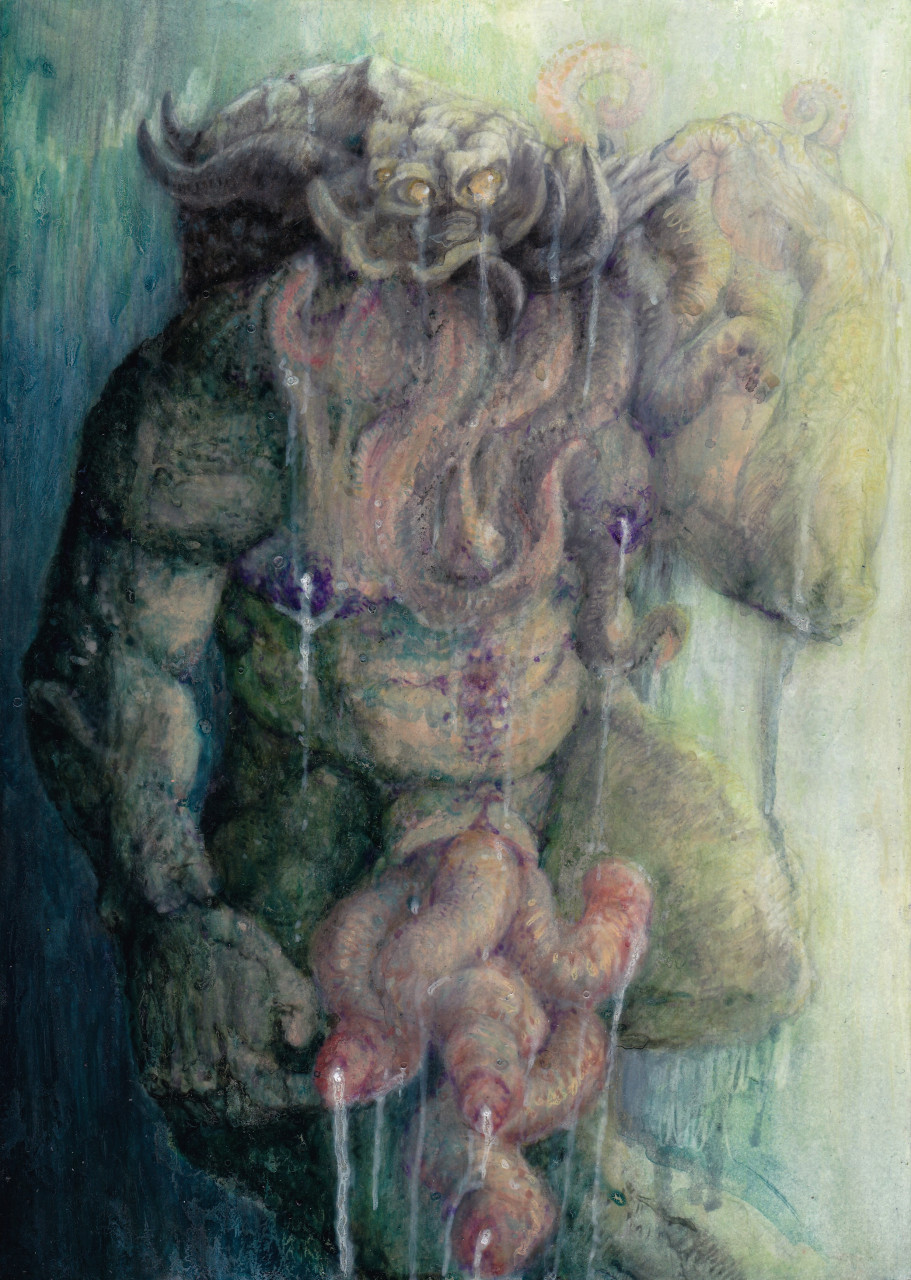 1boy alien ambiguous_fluids amphibian big_penis bodily_fluids cephalopod coleoid cthulhu cthulhu_mythos cum demon foreskin genital_fluids genitals h.p._lovecraft hi_res horn male male/male male_focus male_only marine milk mollusk multi_genitalia multi_penis muscular muscular_male mythology nipples octopodiform octopus partially_retracted_foreskin penis pentaphallia retracted_penis scalie solo solo_focus tentacle tuballkaindelparaiso_(artist) uncircumcised uncut unknown_species unretracted_foreskin