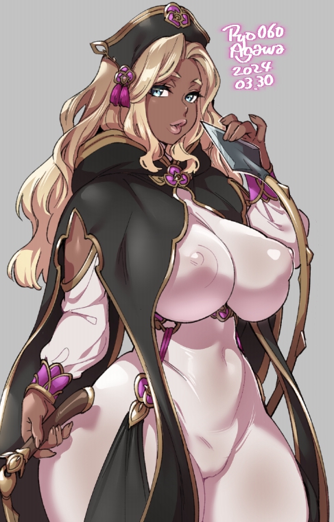 big_breasts curvy_female dark-skinned_female huge_breasts ryo_agawa tagme thick_thighs voluptuous_female