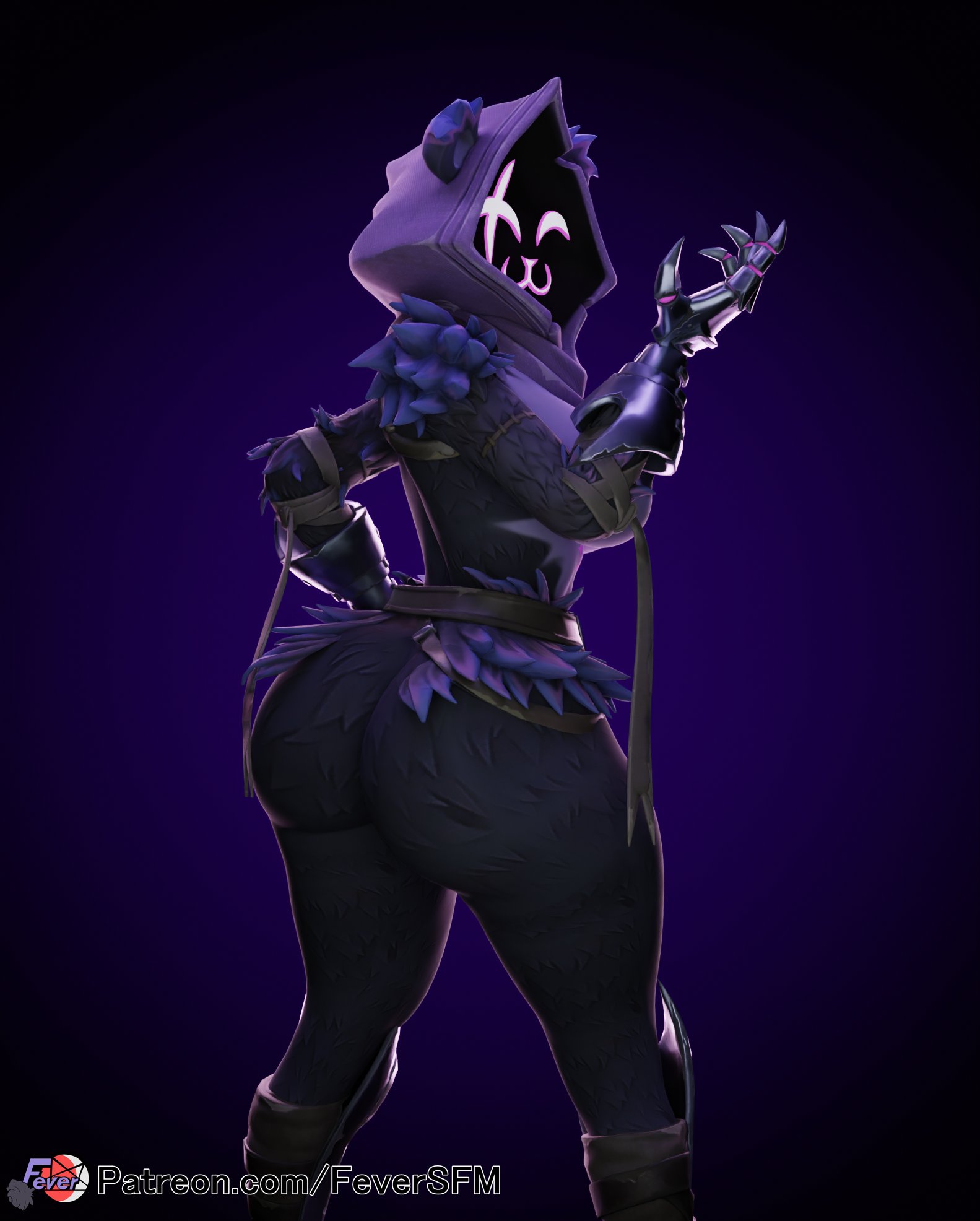 :3, 1girls, 3d, ass, blender (software), female, feversfm, fortnite, fortnite: battle royale, raven team leader, smug, source filmmaker, tagme
