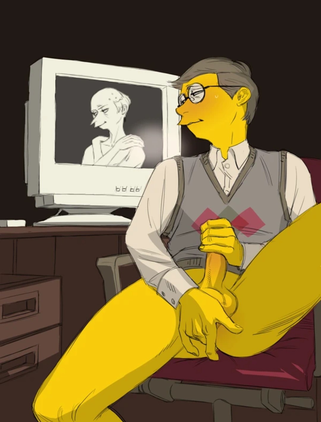 gay male montgomery_burns mr_burns mr_smithers the_simpsons waylon_smithers