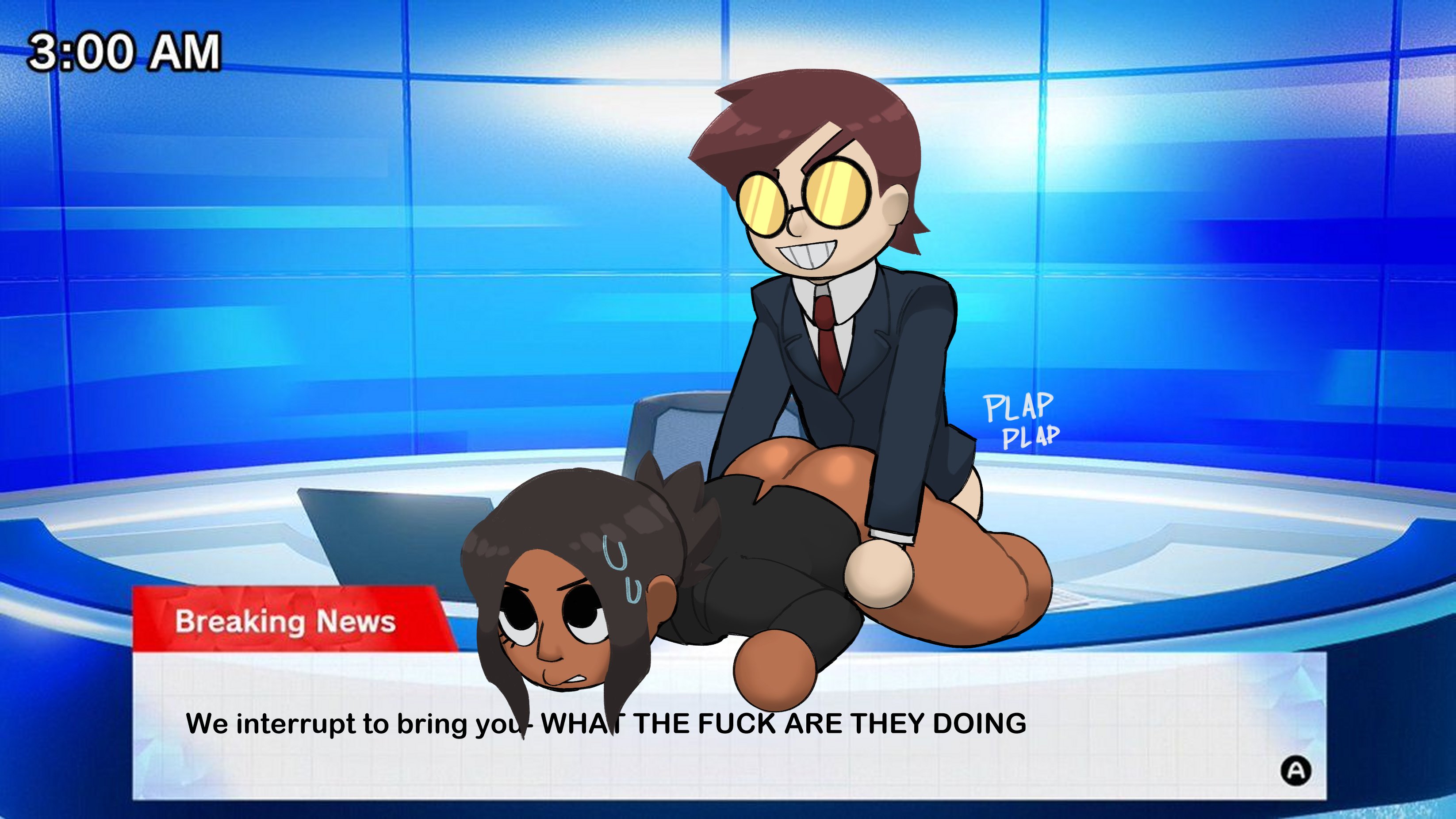 acidsticky, acidsticky (character), fourth wall, game mechanics, hetero, mii, negativecrash, news, nintendo, suit, suits, tomodachi life, tomodachi life: living the dream