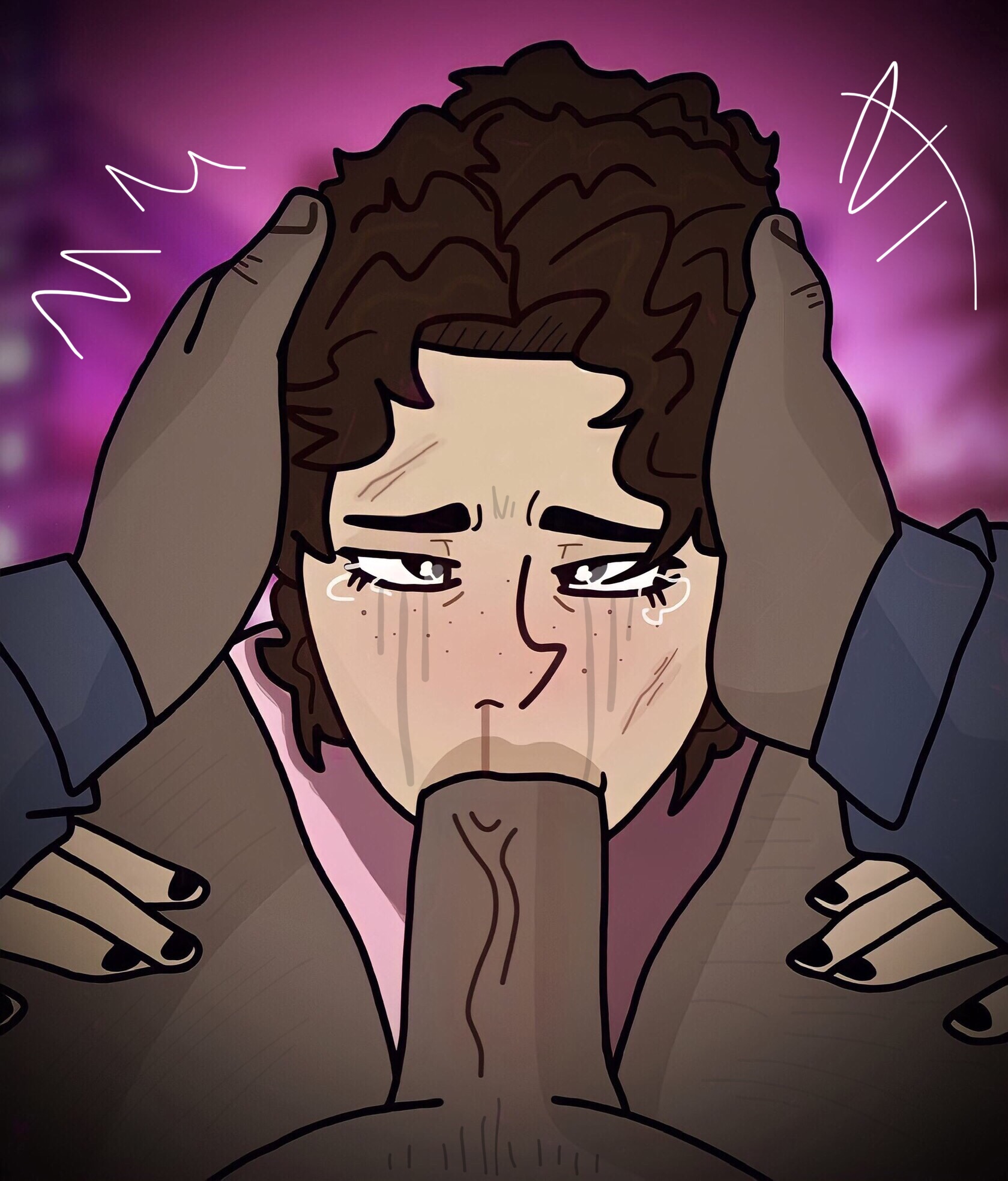 beaten, big penis, blood, blowjob, blush, brown eyes, brown hair, crying, curly hair, dark skin, dark-skinned male, deepthroat, erection, face fucking, fellatio, female, forced, forced oral, freckles, game over, grand theft auto, grand theft auto vi, interracial, latina, lucia caminos, male, oral, oral sex, outside, penis, police, rape, runny makeup, scared, sex, sex slave, shellzzz, size difference, slave, straight, tan body, tears, uncensored, veiny penis, video games
