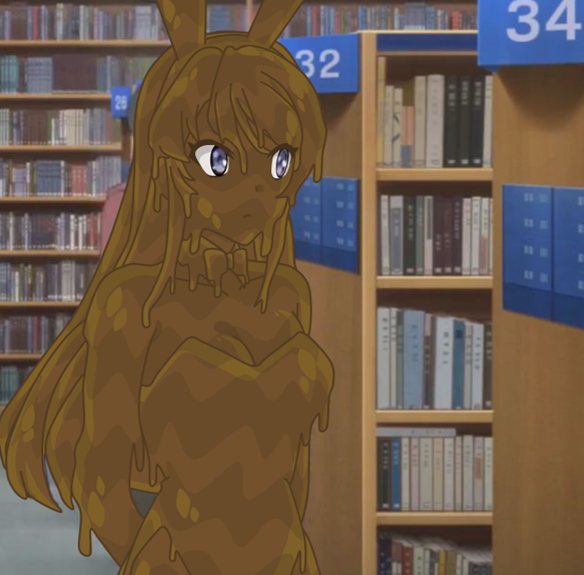 breasts bunny_ears bunnysuit covered_in_mud doggo_tricks edit female fetish mud muddy pantyhose sakurajima_mai seishun_buta_yarou_wa_bunny_girl_senpai_no_yume_wo_minai sideboob solo tagme wam