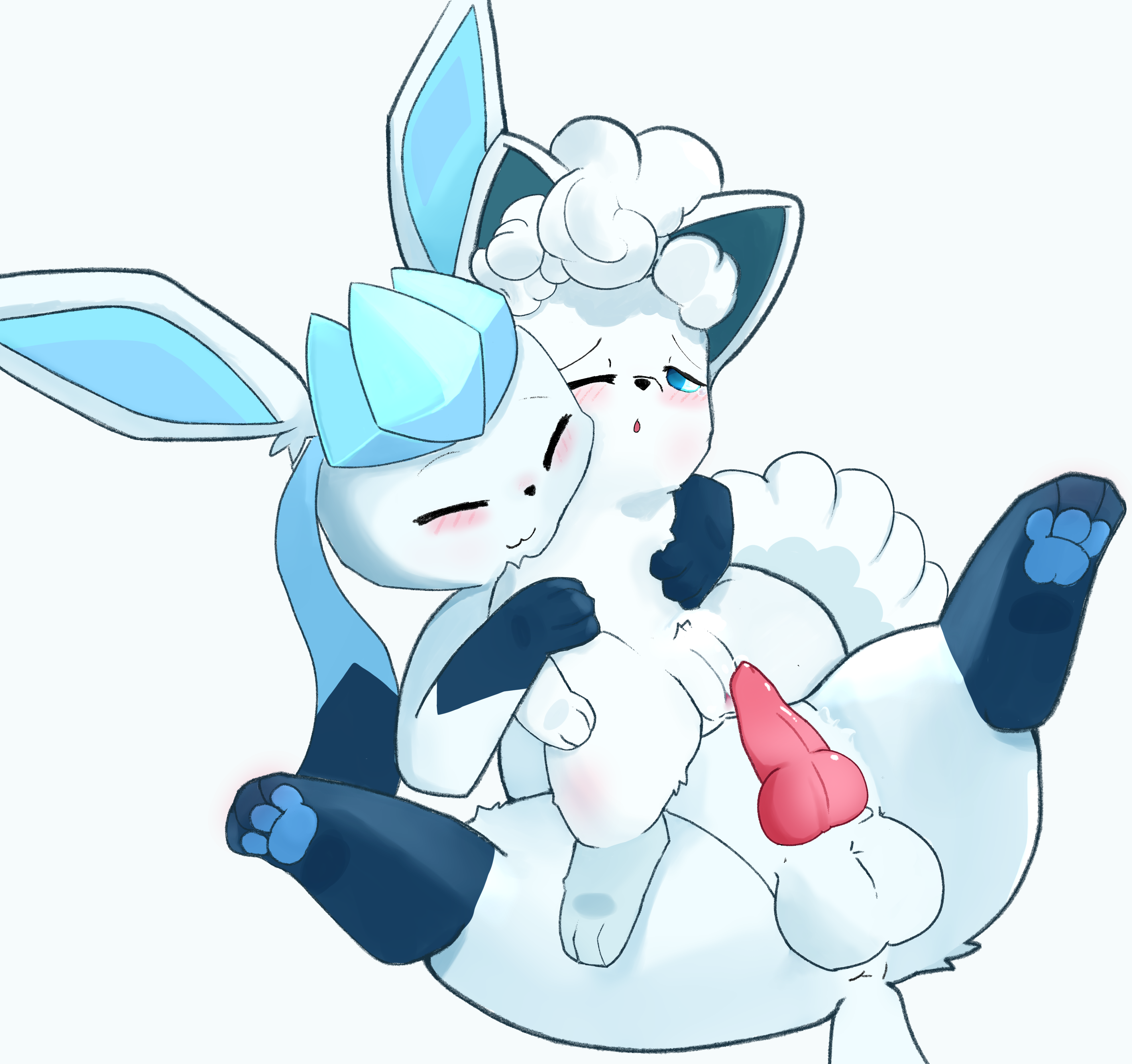 absurd_res age_difference alolan_vulpix animal_genitalia animal_penis anus ass balls big_balls blue_body blue_eyes blue_fur blush canine_penis duo eeveelution embrace female feral fur genitals glaceon hi_res hug hugging_from_behind imminent_sex knot lying male male/female nintendo on_back paws penis pokemon pokemon_(species) pussy questionable_consent regional_form_(pokemon) sitting sitting_on_character sitting_on_chest size_difference tail video_games vulpix young younger_female
