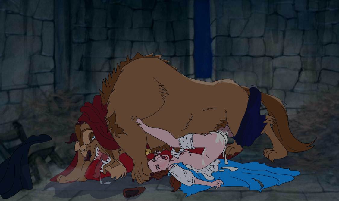 1boy 1girls beast_(disney) beauty_and_the_beast belle big_balls big_penis cum cum_in_pussy cum_inside cum_leaking deep_penetration disney disney_princess excessive_cum female medium_breasts monster_on_female nipples penis plump_labia pussy_grip rooler34 skinny thick_penis tight_fit tight_pussy