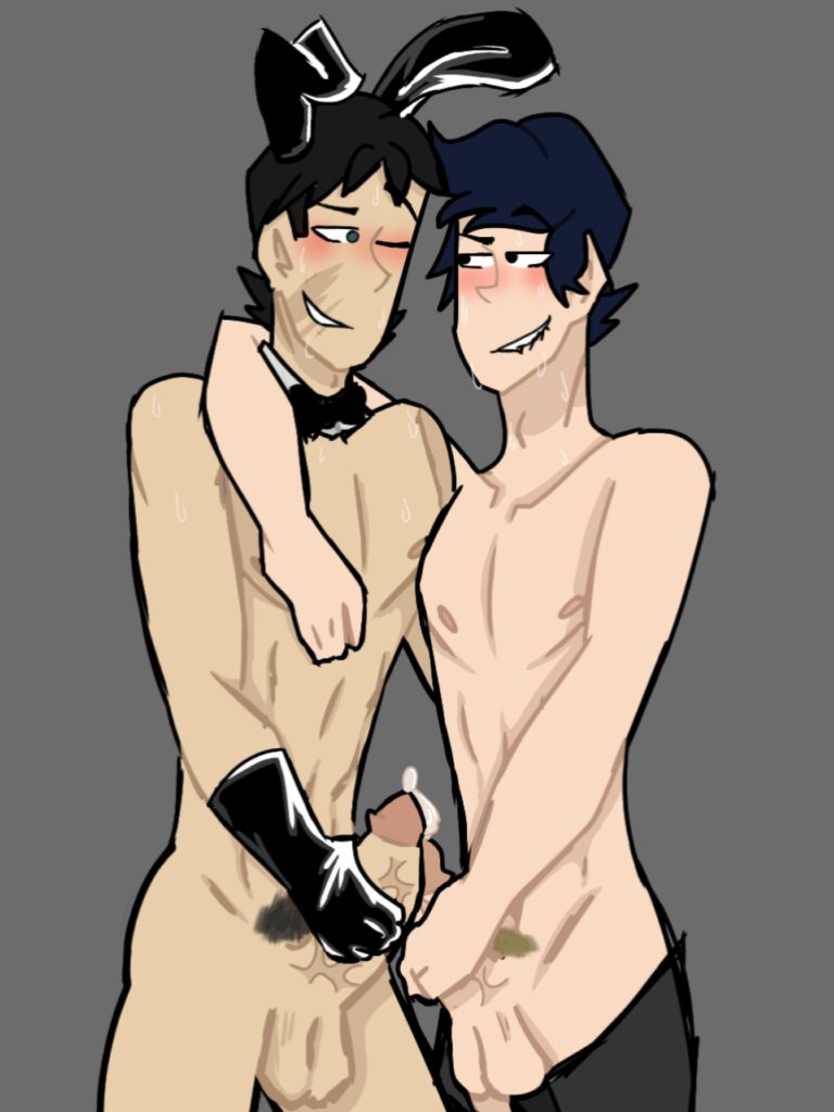 blowjob blue_hair daniel_mrtz disventure_camp fanmade gay gay_blowjob gay_domination jake_(disventure_camp) male male/male odd_nation_cartoons sex tagme tom_(disventure_camp)