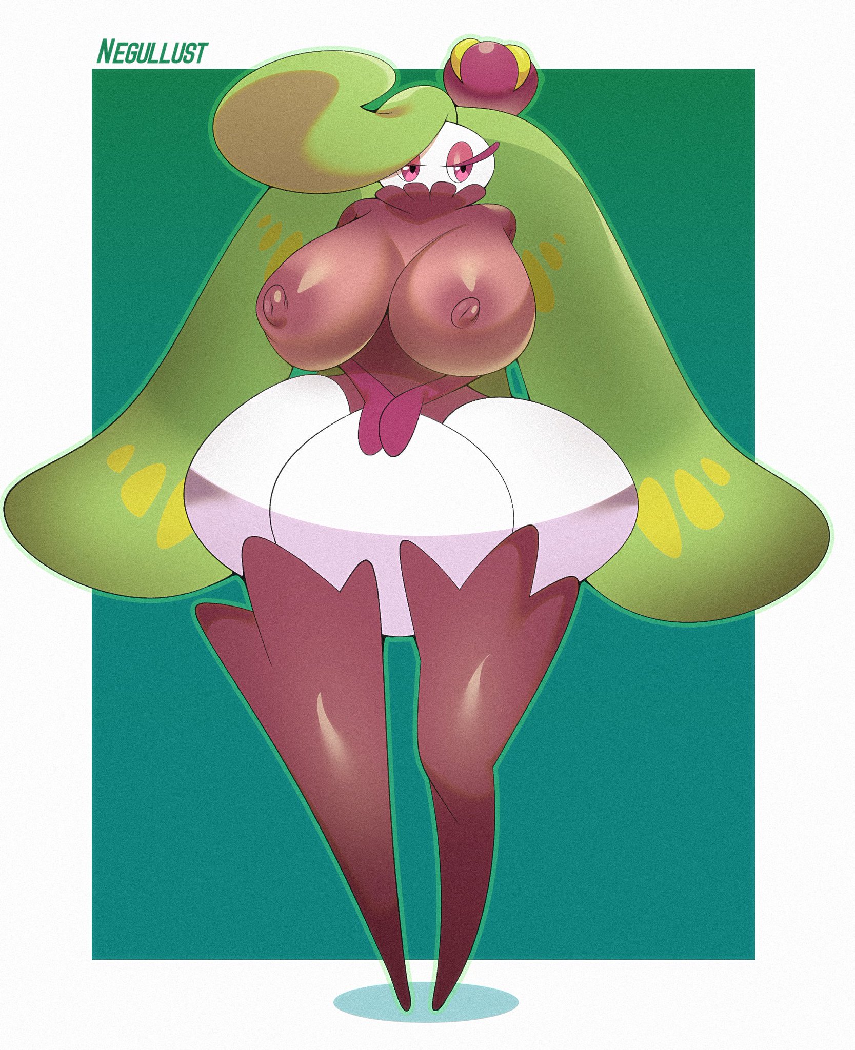 1girls, ass, big ass, big breasts, breasts, female, flora fauna, game freak, hands together, hi res, long legs, negullust, nintendo, nipples, nipples visible through clothing, pokemon, pokemon sm, thick thighs, tsareena, wide hips