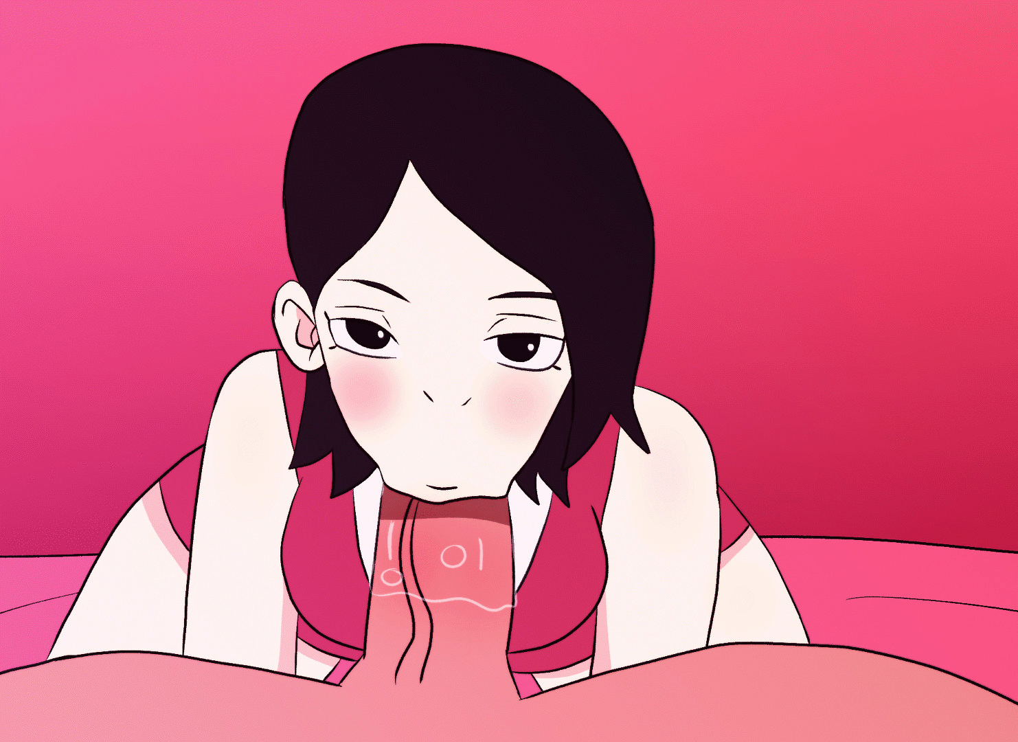 :>=, 1boy, 1girls, 2d, all fours, angry dragon, animated, animated gif, arched back, bent over, black eyes, black hair, blowjob, blush, boruto: naruto next generations, breasts, cleavage, clothed, clothed female nude male, clothing, darkleon, dress, fellatio, female, gif, light skin, light-skinned female, light-skinned male, looking at viewer, male, male pov, male/female, medium breasts, naked, naruto, naruto (series), nude, nude male, on all fours, oral, pale skin, pale-skinned female, pov, pov eye contact, precum, precum drip, sarada uchiha, sex, short hair, shounen jump, skimpy, skimpy clothes, skimpy dress, straight, thick thighs, thighs, unseen male face, voluptuous