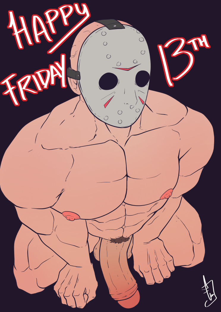 balls bara big_balls big_penis boner erection freak_next_door friday_the_13th gay hockey_mask jason_voorhees male male_only mask muscles muscular penis solo solo_male