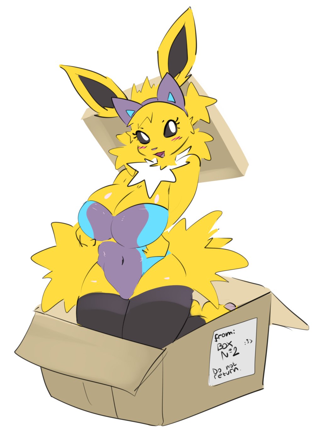 big_breasts eeveelution elpatrixf female jolteon pokémon_(species) pokemon tagme