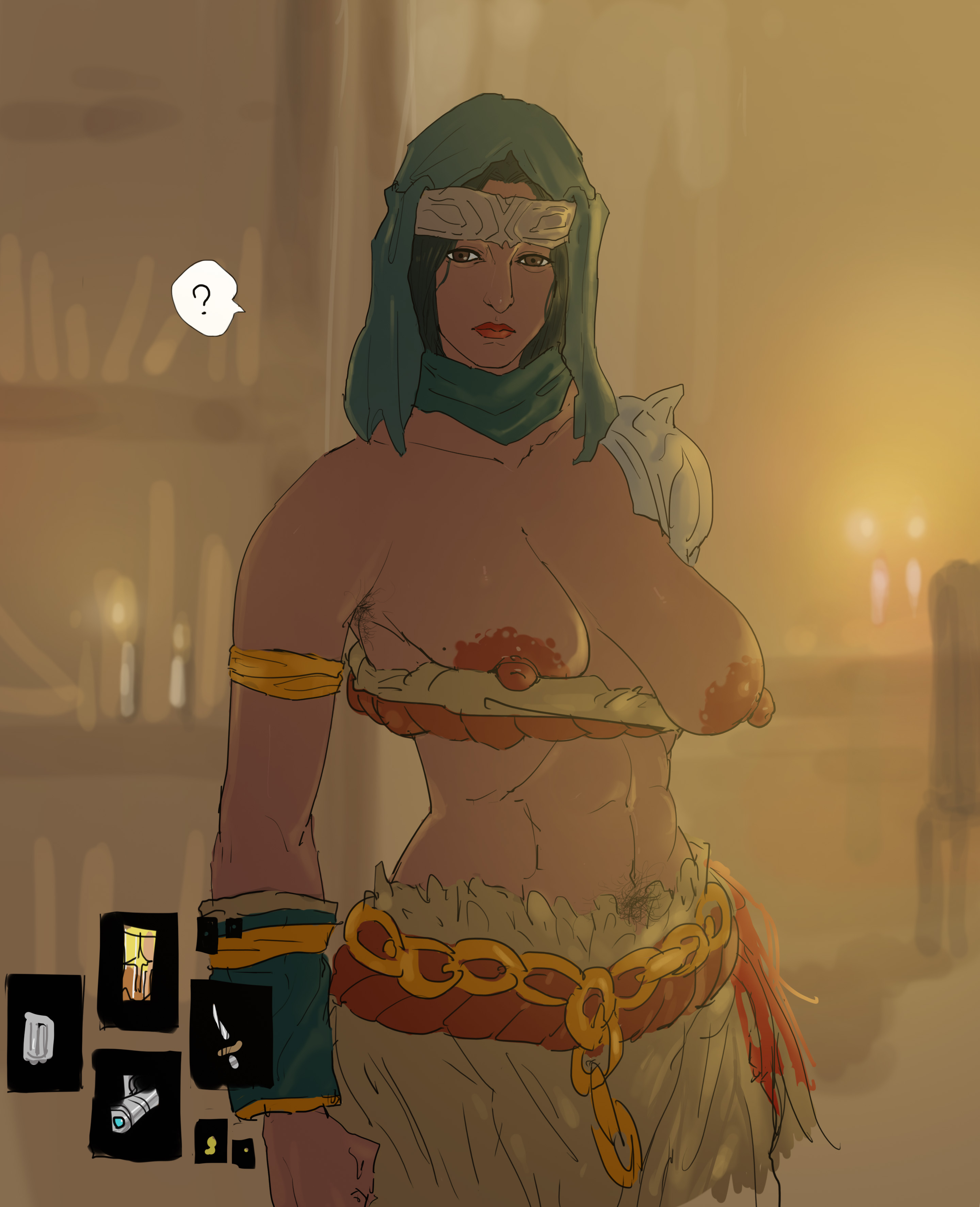 ?, 1girls, 2022, 2d, abs, areolae, breasts, dark skin, dark-skinned female, eefor5e4, elden ring, erect nipples, female, female only, fromsoftware, gameplay mechanics, nepheli loux, nipples, nude, pov, tarnished, topless, voyeur