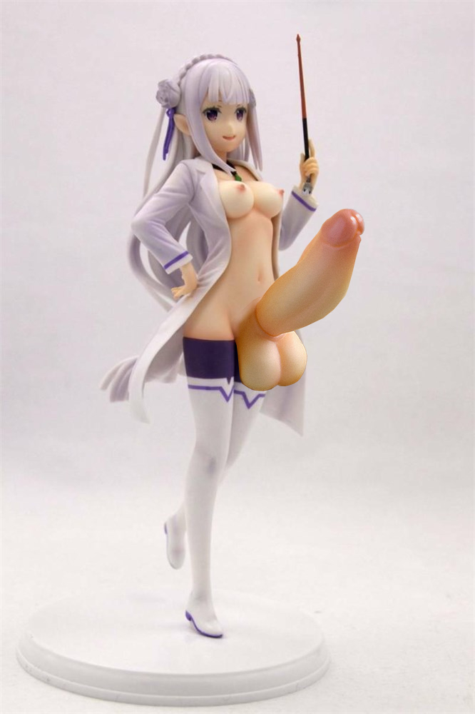 1/7, 1futa, 2019, 3d, abs (material), areolae, balls, boots, braid, breasts, clothed, clothing, edit, edited, elf, emilia, emilia (re:zero), erection, female, figure, figure (medium), flowers, flowers in hair, functionally nude, futa only, futanari, hair ornament, hand on hip, holding, holding pointer, huge balls, huge cock, human, humanoid, intersex, jewelry, kadokawa, layup, light skin, light-skinned futa, long hair, media factory, mostly nude, necklace, nipples, non-human, open mouth, pendant, pendant necklace, penis, plant, pointed ears, pointer stick, purple eyes, pvc (material), re:zero, re:zero kara hajimeru isekai seikatsu, silver hair, solo, standing, tall boots, teacher, testicles, thighhigh boots, thighhighs, third-party edit, white boots, white shoes