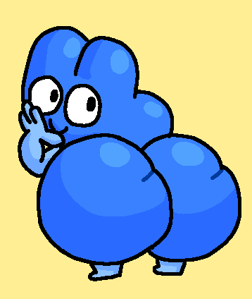 1boy ass battle_for_dream_island bfb big_ass big_butt black_eyes butt fat_ass fat_butt four_(bfb) huge_ass huge_butt hyper_ass looking_back male male_only object_shows solo steroidm thick_ass thick_butt