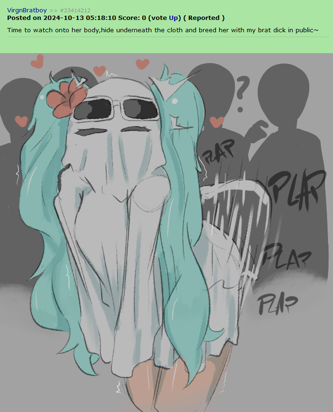 brazil brazilian brazilian_female brazilian_miku confusedsabron flower_in_hair ghost ghost_costume hatsune_miku implied_sex perching_position plap public_sex rule_34_comment stealth_sex vocaloid