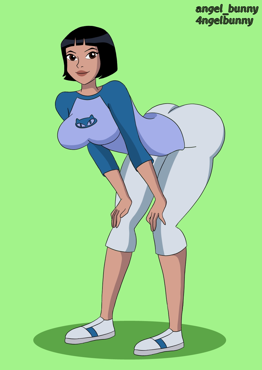 1girls, asian female, ass, ben 10, ben 10 (classic), ben 10 alien force, ben 10 ultimate alien, big ass, big butt, black hair, breasts, brown eyes, clothed, cosplay, dress up, female, female focus, female only, julie yamamoto, large breasts, pants, shoes, short hair, sneakers, teenage female, teenager, tight clothing, tight fit