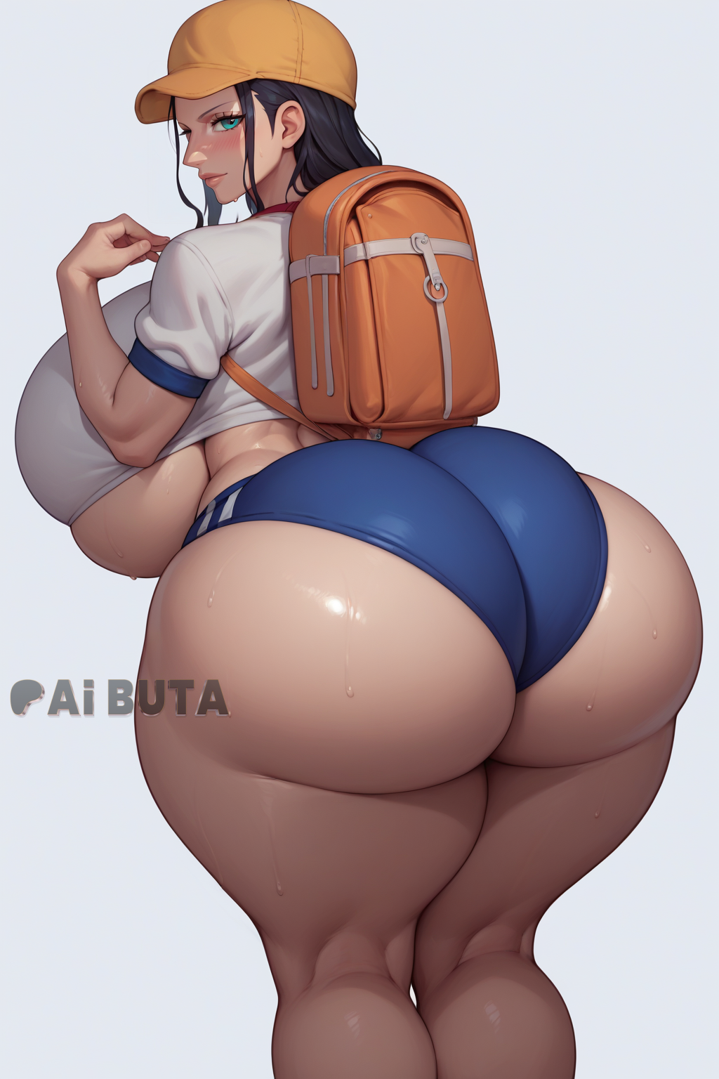 1girls ai_generated aibuta alternate_body_type alternate_breast_size alternate_costume athletic athletic_female big_ass big_breasts big_butt black_hair breasts breasts_bigger_than_head buruma child_bearing_hips clothing curvaceous curves curvy curvy_body curvy_female curvy_figure curvy_hips female female_only gigantic_ass gigantic_breasts hi_res high_resolution highres hips hips_wider_than_shoulders hourglass_figure huge_breasts massive_breasts massive_thighs nico_robin one_piece schoolgirl shiny_skin skull_crushing_thighs solo solo_female solo_focus stable_diffusion thick_ass thick_thighs thighs voluptuous voluptuous_female wide_hips yellow_hat