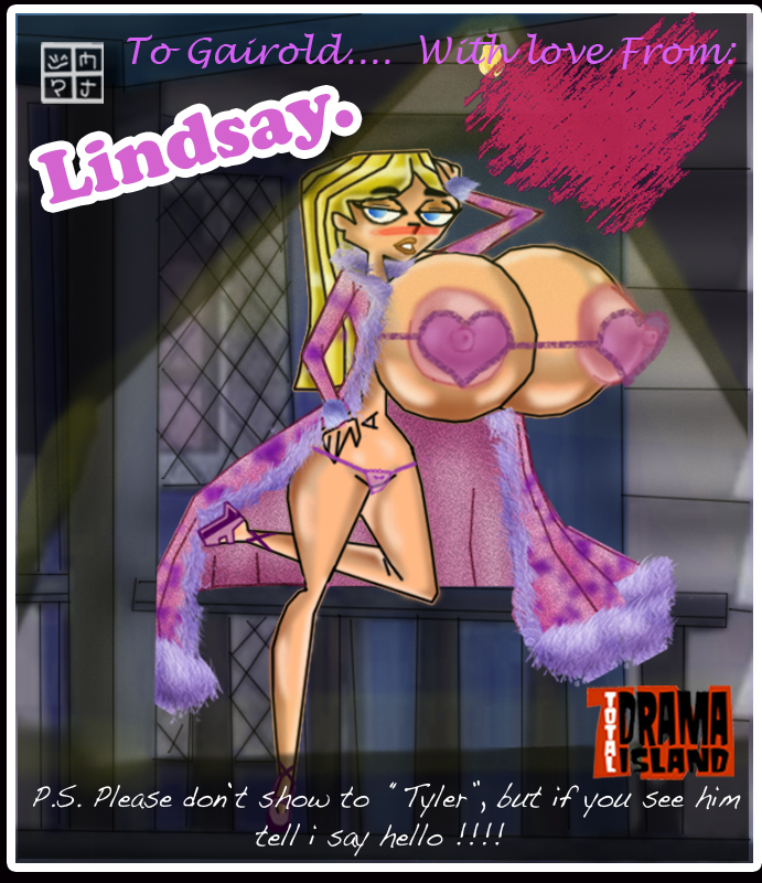 blonde_hair blue_leader_request breasts dxoz human human_only hyper_breasts lindsay_(tdi) lingerie long_hair straight_hair total_drama_island