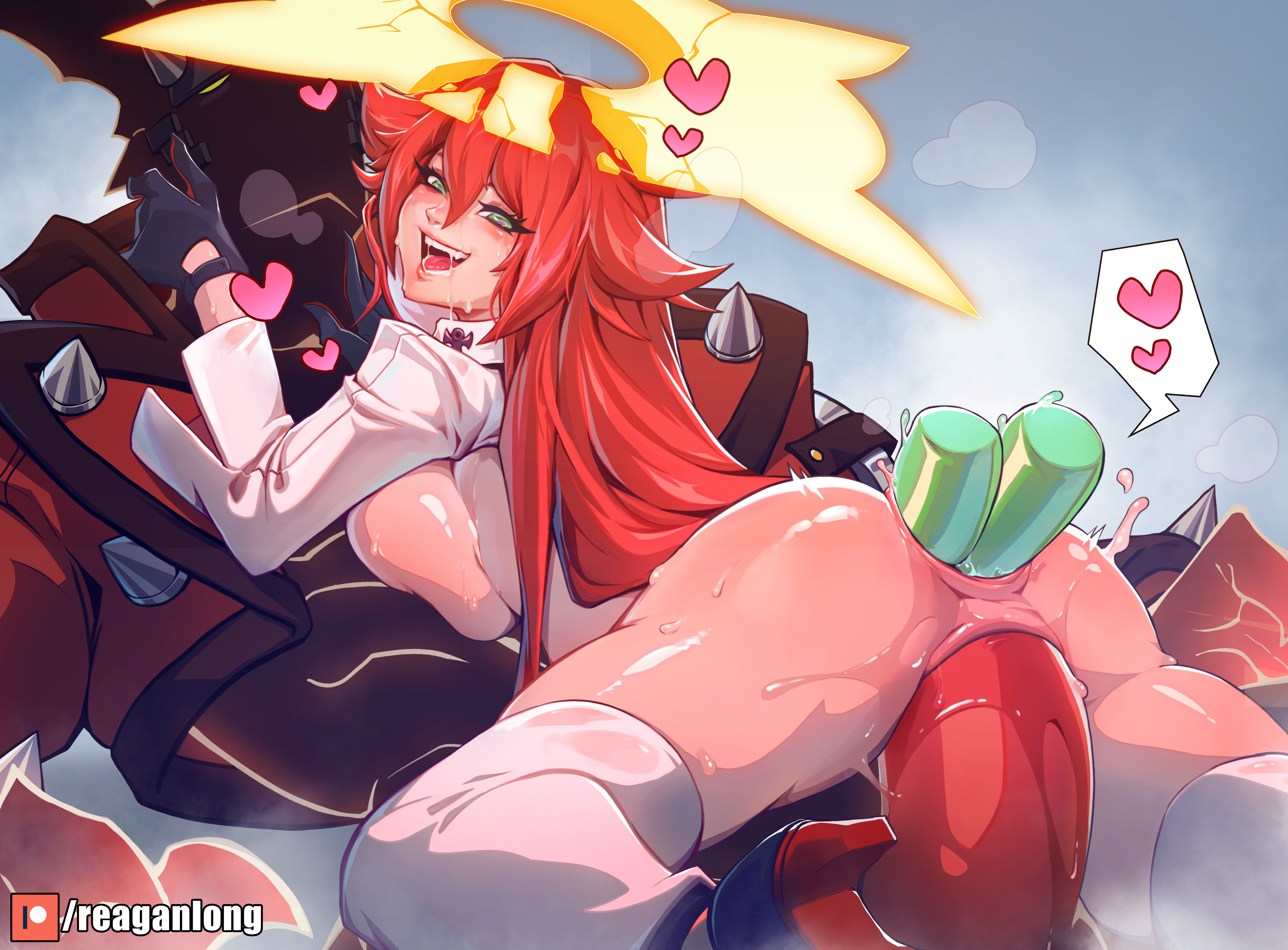 Slutfiter Com - Rule34.dev - 1girls anal canon_couple dildo double_anal double_penetration  female guilty_gear guilty_gear_strive husband_and_wife  jack-o'_valentine penetration reagan_long red_hair sex_toy sol_badguy  triple_penetration
