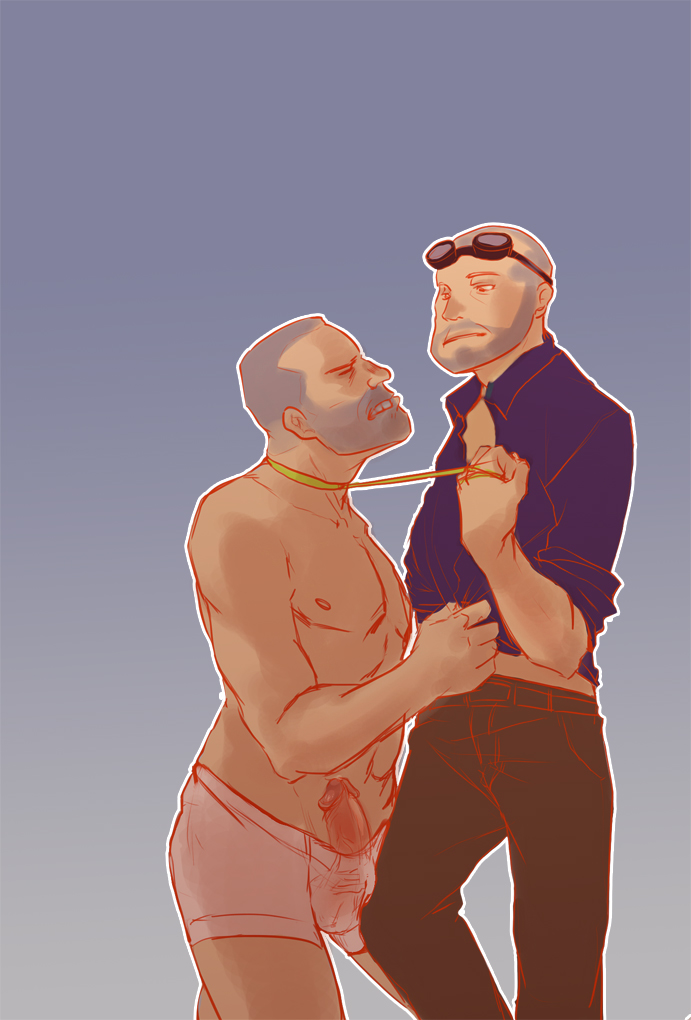 2boys 2d emzy engineer engineer_(team_fortress_2) human human_male human_only male male_only soldier soldier_(team_fortress_2) team_fortress_2 yaoi