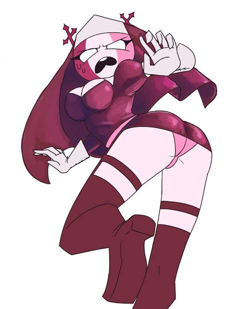 angry, ass, breasts, female, female only, fnf mods, friday night funkin, nun, panties, pink panties, sarvente (dokki.doodlez), sarvente (friday night funkin), solo female, uncomfortable, underwear, upskirt