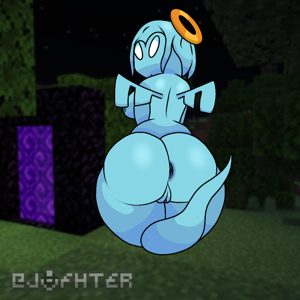 allay_(minecraft) ass big_ass blue_skin halo jafter minecraft minecraft_mob mob_vote self_upload