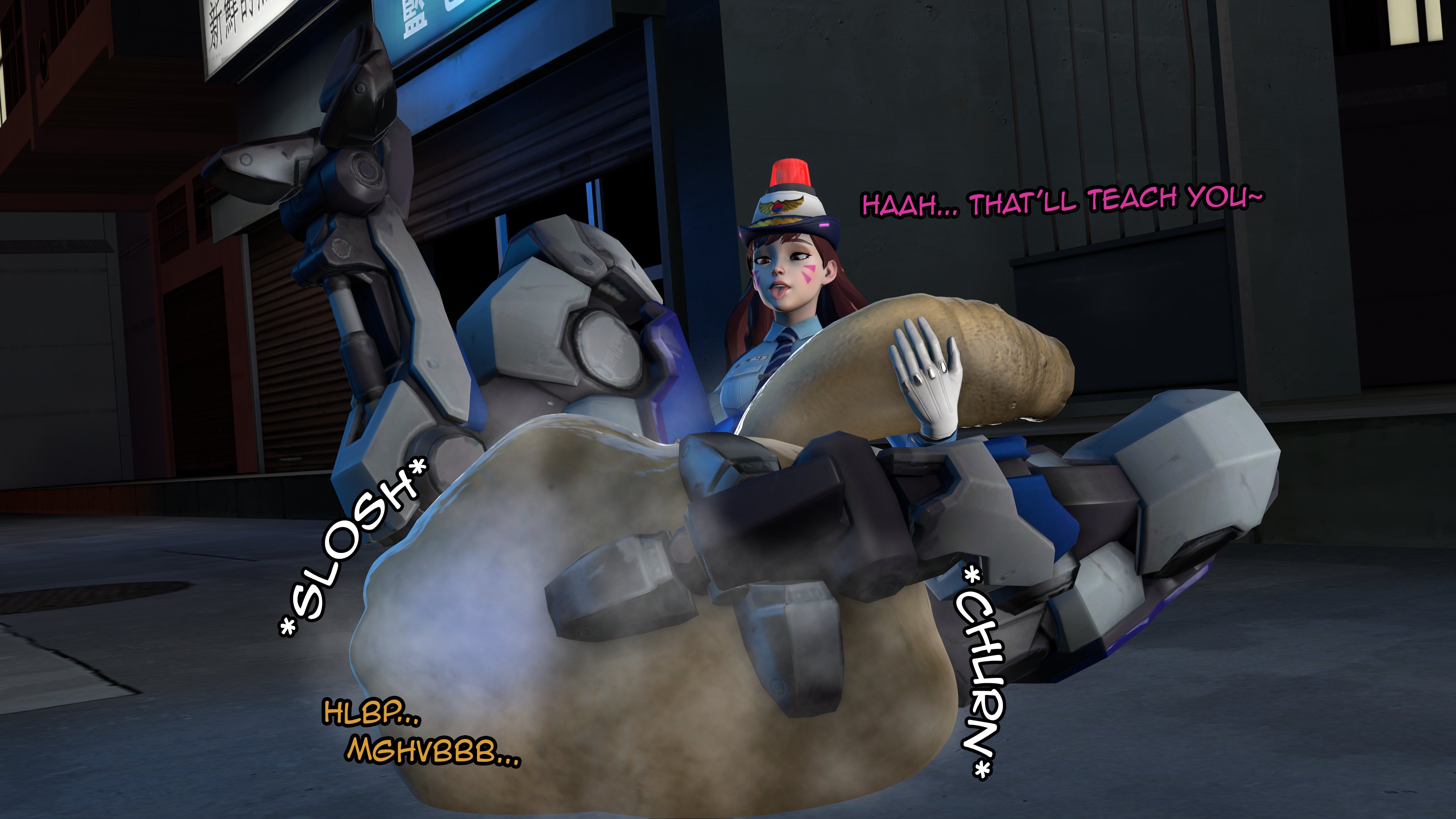 1futa, 3d, asian, asian futa, balls, cock vore, d.va, dvadenizen, foreskin, futa focus, futa only, futanari, gigantic balls, gigantic penis, gigantic testicles, huge balls, huge penis, huge testicles, hyper balls, hyper penis, intersex, overwatch, penis, police officer d.va, post-vore, same size vore, solo, solo focus, steamy breath, steamy penis, testicles, tongue, tongue out, tracer, uncircumcised, uncut, vore