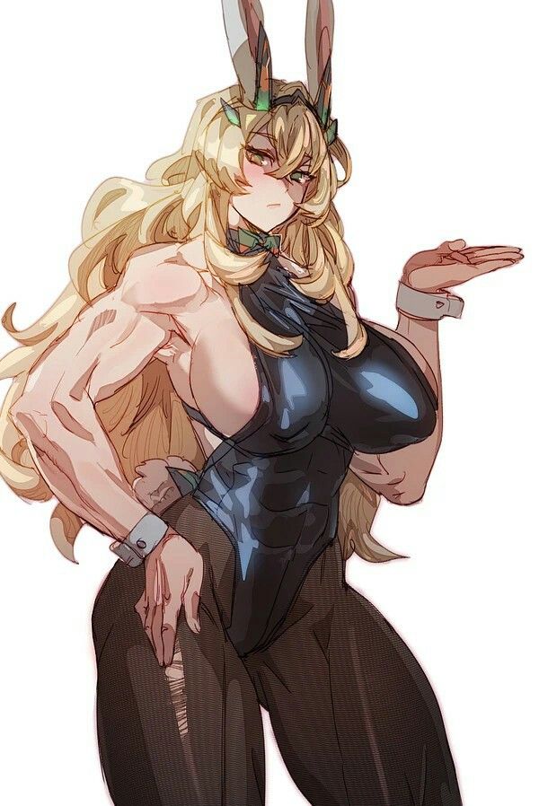 1girls, barghest (gawain) (fate), bow (bhp), breasts, fate (series), female, muscular, muscular female