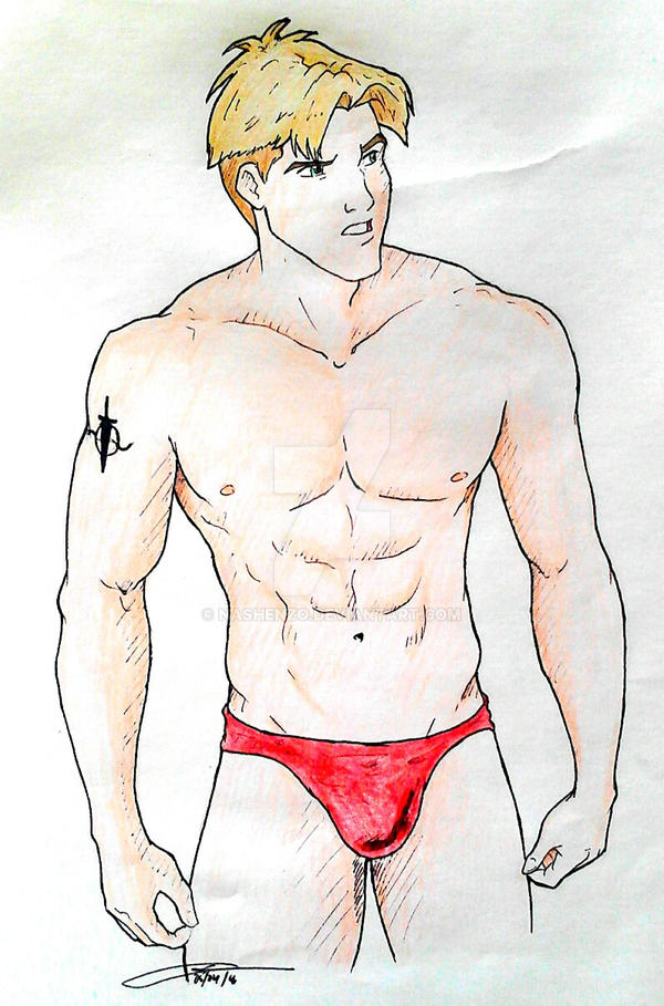 blonde_hair cale_tucker male_only muscle red_underwear titan_a.e.