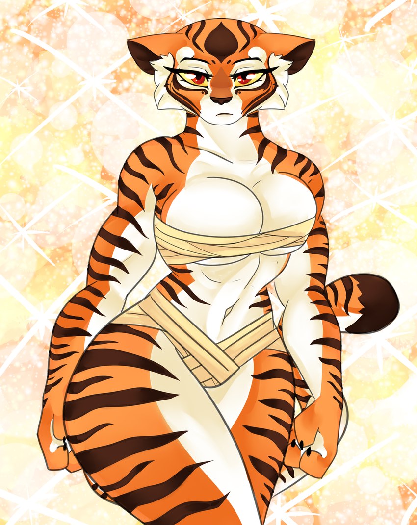 cassielink dreamworks feline female kung_fu_panda mammal master_tigress pantherine tiger