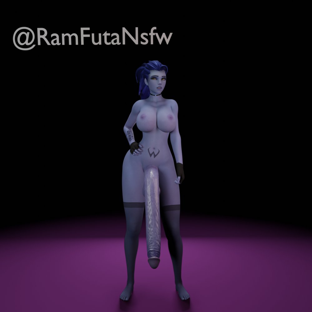 1futa 3d futa_only futanari huge_cock overwatch ramfutansfw solo stockings widowmaker