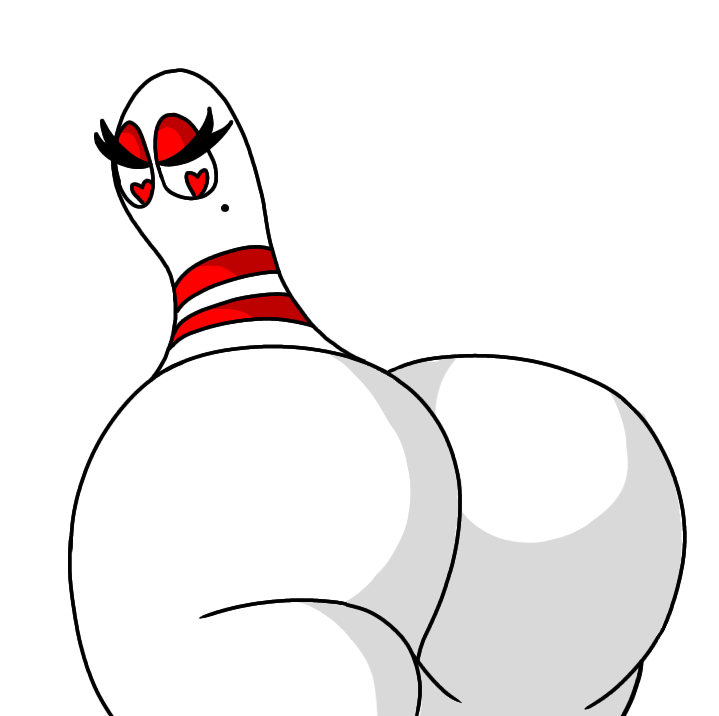 big_butt fuckable_pin heart-shaped_pupils looking_back thick_thighs wyer_bowling