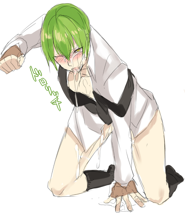 blazblue green_hair hazama male_focus male_only tagme yellow_eyes