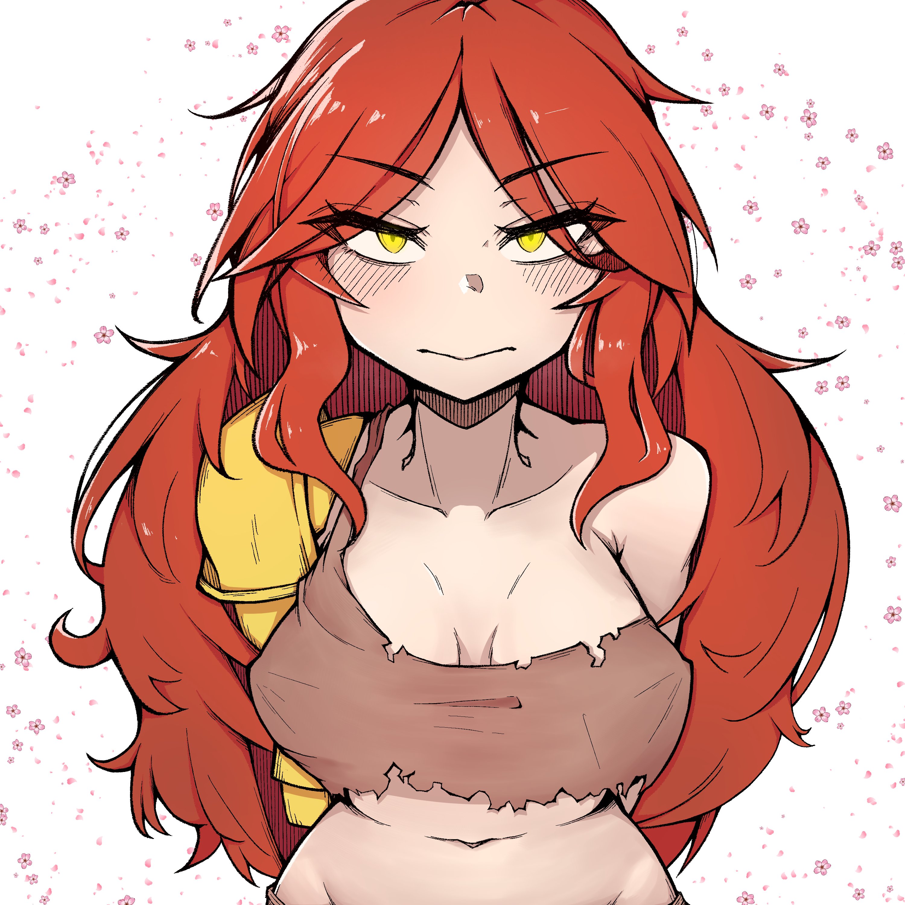 1girls, 2022, 2d, breasts, elden ring, female, female only, fromsoftware, latdlatd, light skin, light-skinned female, malenia blade of miquella, red hair, solo, solo female