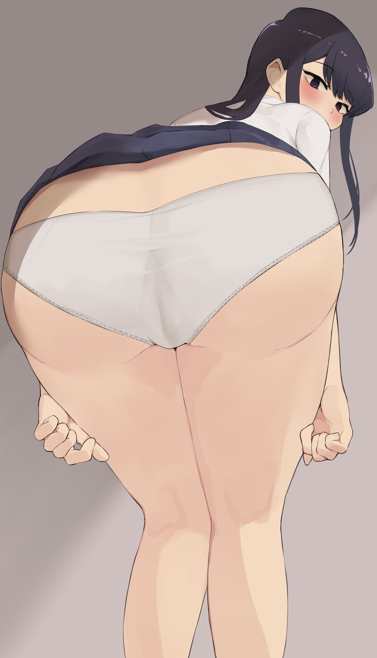 alternate version available, ass, big ass, female, komi shouko, komi-san wa komyushou desu, minggoo, panties, pov, showing ass, underwear, upskirt, white panties, xx682567