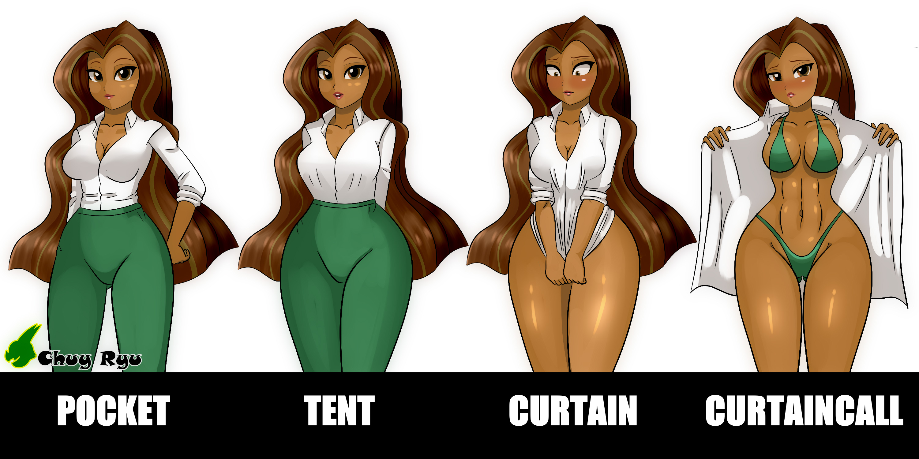 1girls, abs, bikini, blush, breasts, cameltoe, chuyryu, cleavage, covering crotch, curtain call challenge, dark skin, dark-skinned female, dc, dc comics, dc super hero girls, embarrassed, female, female only, flashing, green lantern, jessica cruz, latina, meme, open shirt, pants removed, pussy, solo, thick thighs, thigh gap, undressing, wide hips