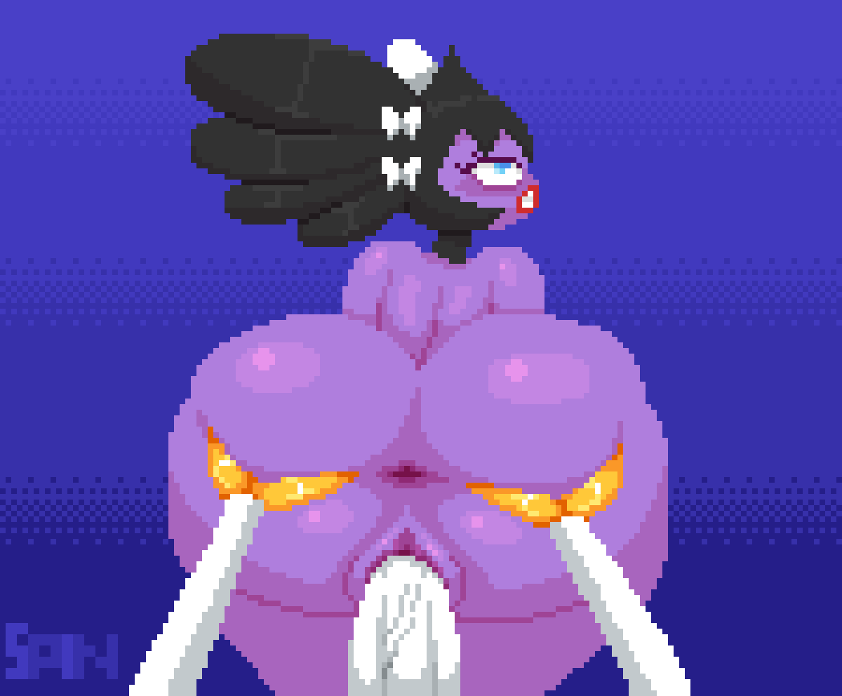 1girls 1other 2022 ambiguous_gender anus ass_dough ass_grab big_ass big_breasts black_hair blue_eyes bubble_butt faceless faceless_ambiguous female gothitelle hands_on_ass huge_cock lipstick penetration pheromosa pixel_art pokémon_(species) pokemon pokemon_(species) purple_skin red_lipstick reverse_cowgirl_position riding sideboob spinneborg spread_anus spread_ass tagme vaginal vaginal_penetration