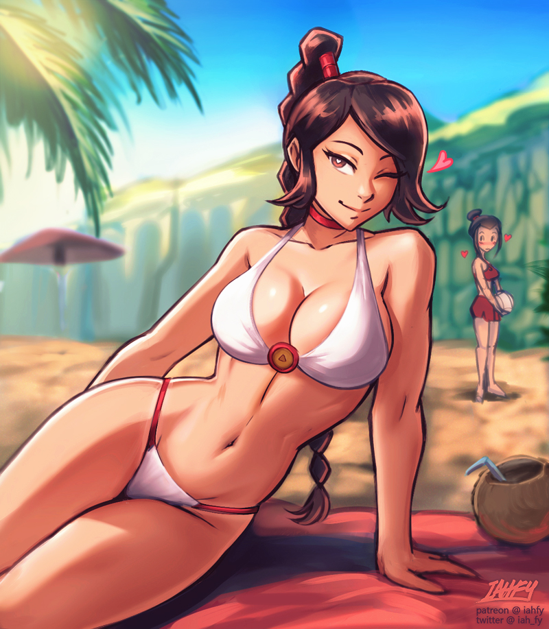 2022 2girls admiring arm_support athletic_female avatar_the_last_airbender azula barefoot beach beach_towel belly big_areola bikini black_hair blush braid breasts brown_eyes brown_hair chibi choker cleavage clothed_female coconut_drink confident cute female female_only fire_nation happy head_tilt heart heart-shaped_pupils iahfy k-y-h-u large_breasts leaning_to_the_side light-skinned_female long_hair looking_at_partner looking_at_viewer love medium_breasts navel nickelodeon outdoors palm_tree perky_breasts pinup playful plump_breasts posing red_bikini relaxing sidelocks sitting smile solo_focus sun sunbathing swept_bangs swimsuit teenager thighs thin_waist thong_bikini toned_female topknot tropical_setting ty_lee umbrella very_long_hair volleyball white_bikini wide_hips wink