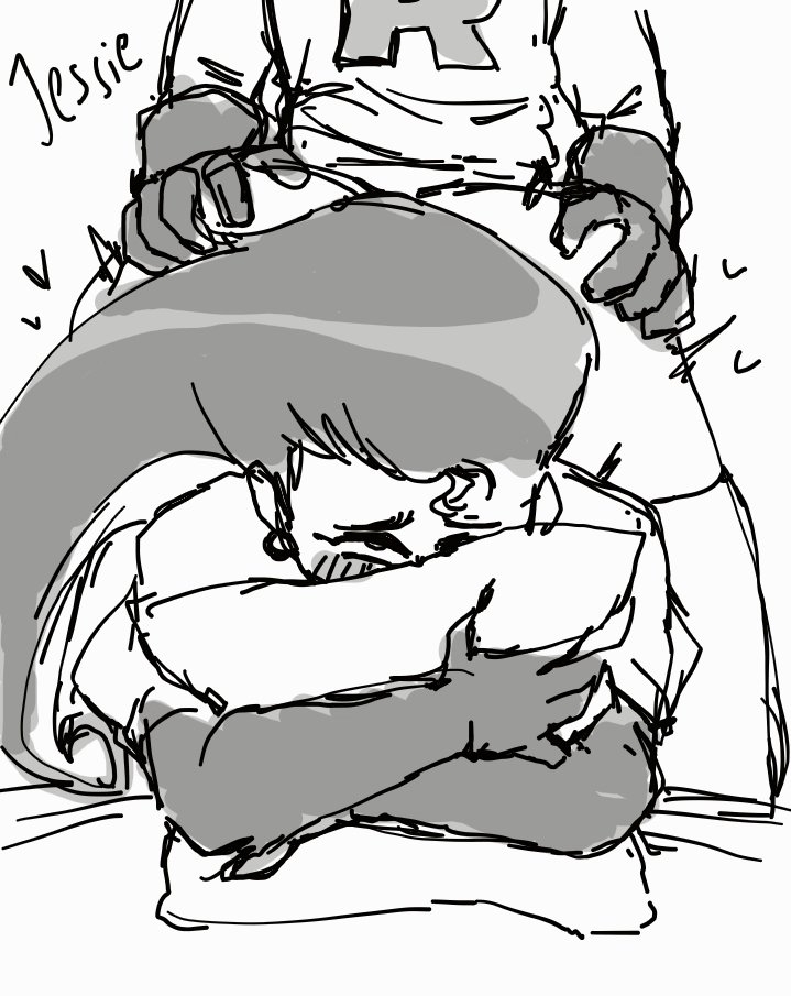1boy, 1girls, anal, anal sex, ass, blush, fakeryway, female, fucked from behind, fucked senseless, fucked silly, gloves, grabbing ass, grabbing from behind, hand on ass, hand on butt, james (pokemon), jessie (pokemon), long hair, male, monochrome, pillow grab, pleasure castle, pokemon, pokemon (anime), team rocket, unseen male