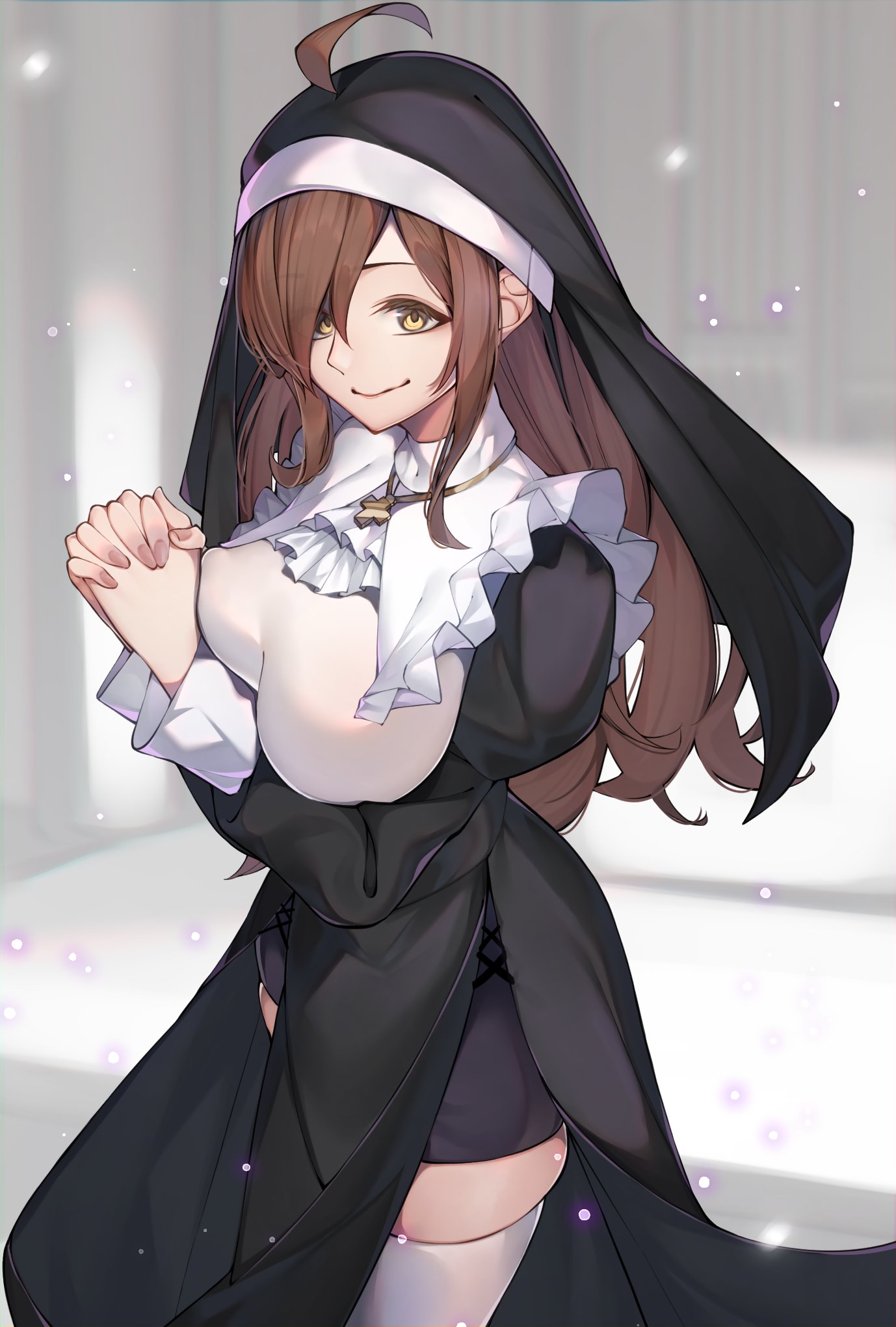1girls, female, kono subarashii sekai ni shukufuku wo!, nun, nun outfit, tagme, wiz (konosuba)