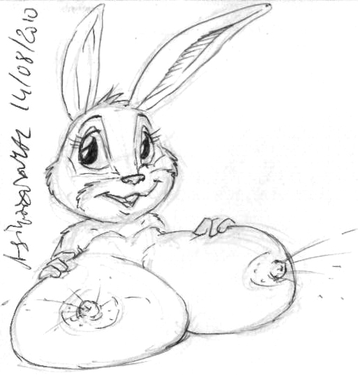 alternate_breast_size asthexiancal cadbury cadbury_bunny lactation mascot tagme