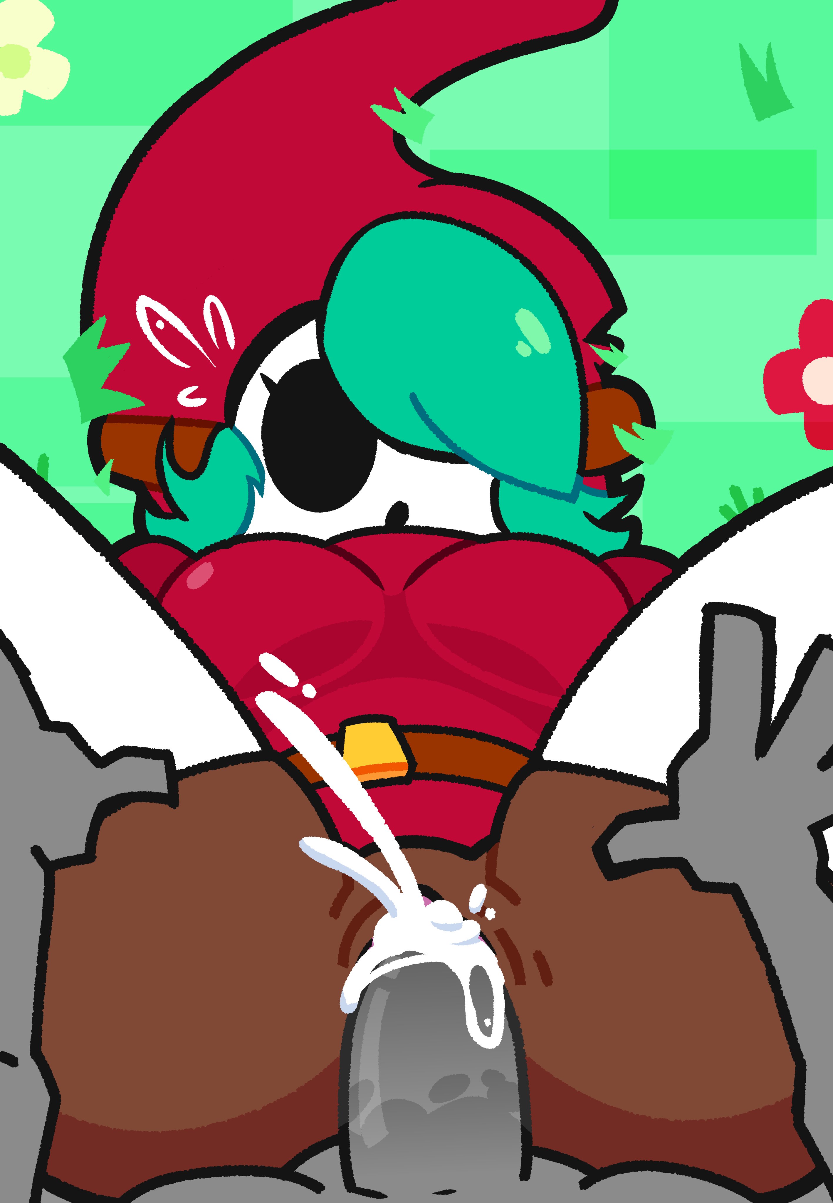 1boy, 1girls, 2024, breasts, clothed sex, cum, cum in pussy, dark skin, dark-skinned female, fatmann08, female, female focus, green hair, grey skin, grey-skinned male, hair over one eye, hood, hoodie, male, male pov, mario (series), mask, mating press, nintendo, pov, pov male, pussy, sex, shy gal, shy gal red, thick thighs, thighhighs, vaginal penetration