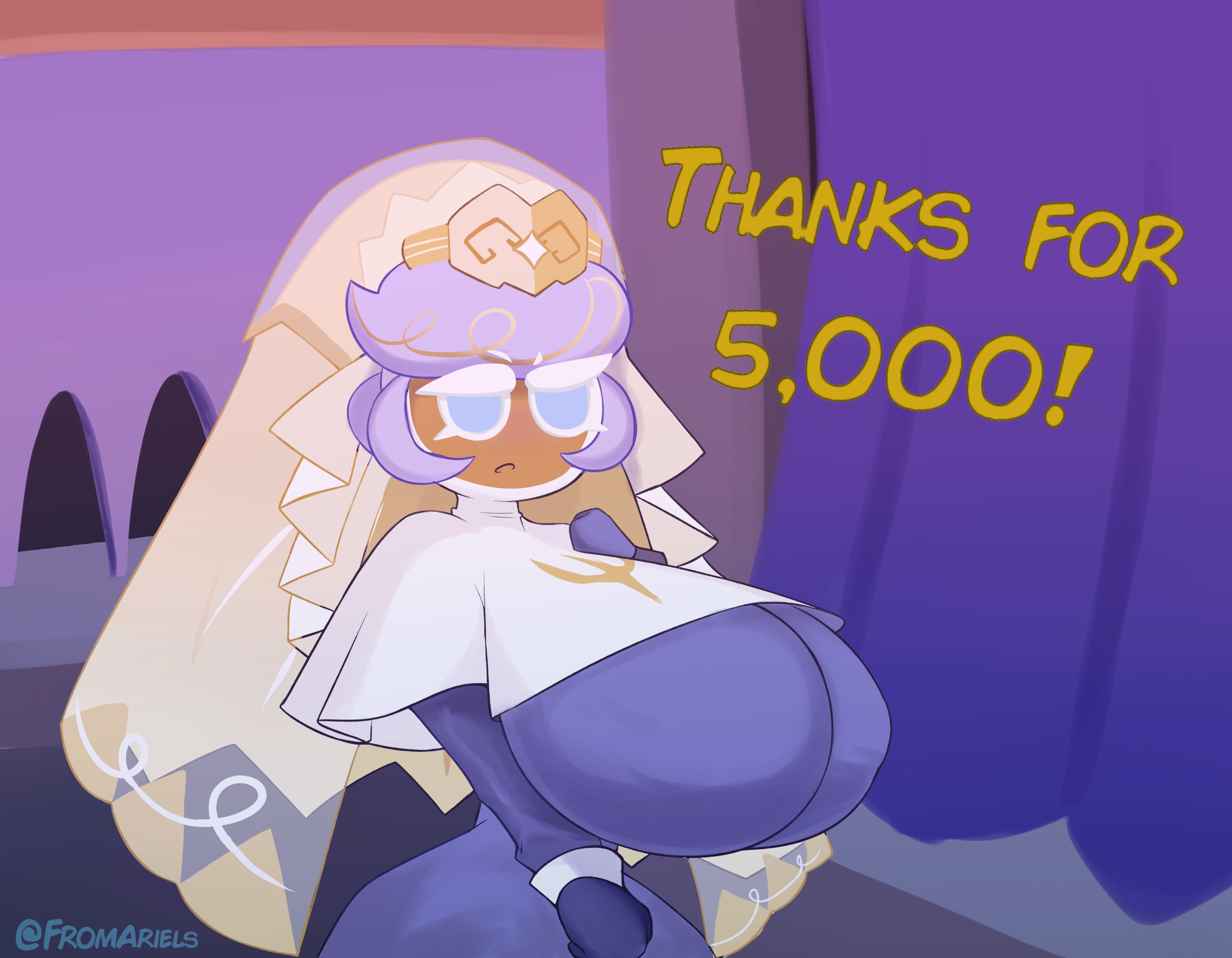 1girls, big breasts, breasts, clothing, cookie run, female, fromariels, huge breasts, nun, pastry cookie, solo, tagme, voluptuous