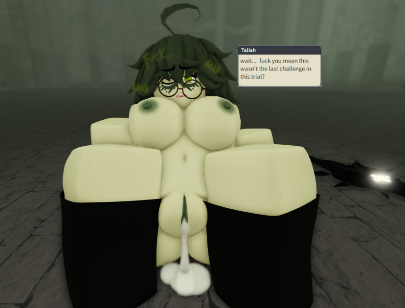 3d after_sex artist_request celtor_(deepwoken) cum_drip cum_in_pussy deepwoken green_hair lime_eyes nervous nude one_eye_closed roblox roblox_game robloxian source_request tagme the_depths_(deepwoken)