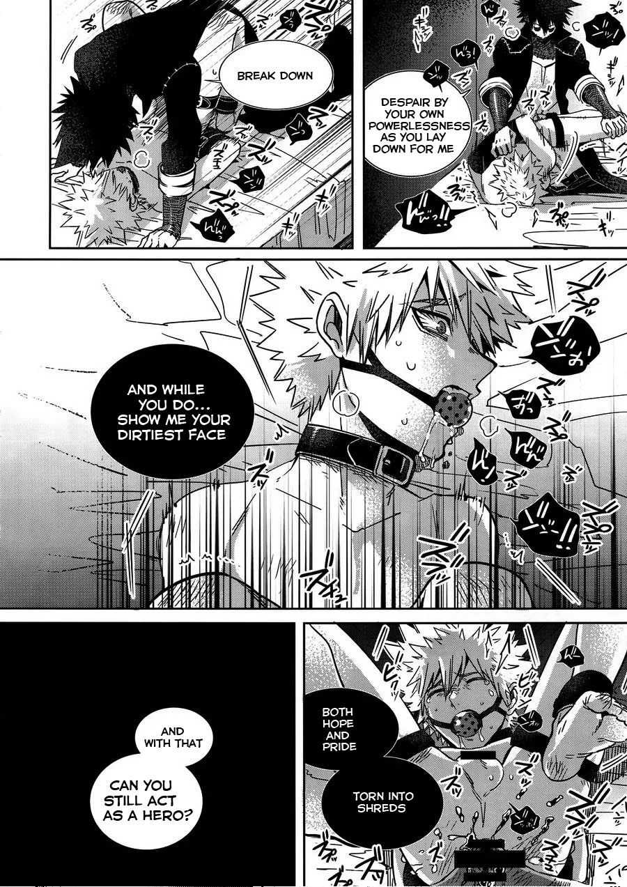 2boys anal artist_request ball_gag black_and_white bondage bound_ankles bound_arms bound_legs bound_wrists captured censor_bar collar comic_page crying dabi dark_hair defeated dominated doujinshi drooling english_text feet frogtie gag gagged_speech gay japanese_text katsuki_bakugou kidnapped light_hair male_rape_victim maledom my_hero_academia rape restrained rope_bondage scared spiky_hair sweat touya_todoroki trembling villain_on_hero whimper yaoi