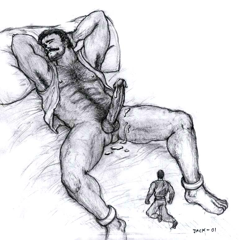 2boys bara cum erection gay gay_male giant hairy hard_on homosexual kamui_jack male male_only sleeping sleepy