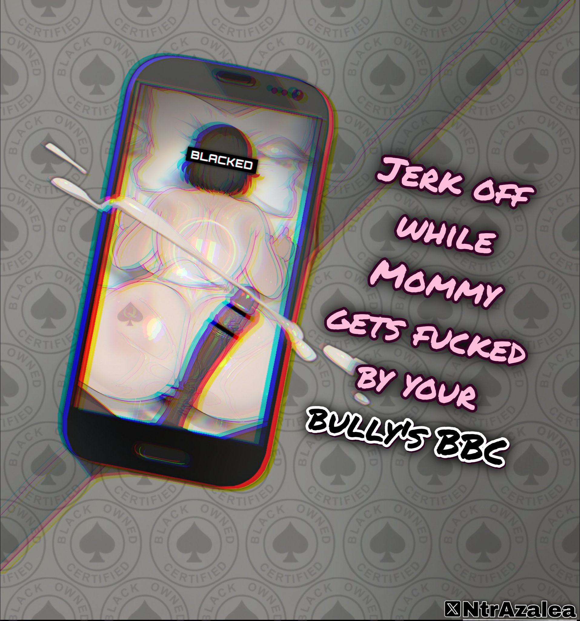big ass, big breasts, big penis, black penis, bully, bullying, cheating mother, cuckold, cuckold pov, cuckolding, cuckson, cum on screen, interracial, mom, mom with bully, mother and son's bully, motherly cuckold, netorare, ntr, phone, phone screen, phone view, queen of spades, secretly loves it, soraoraora, teasing cuck, thick thighs, weak ejaculation