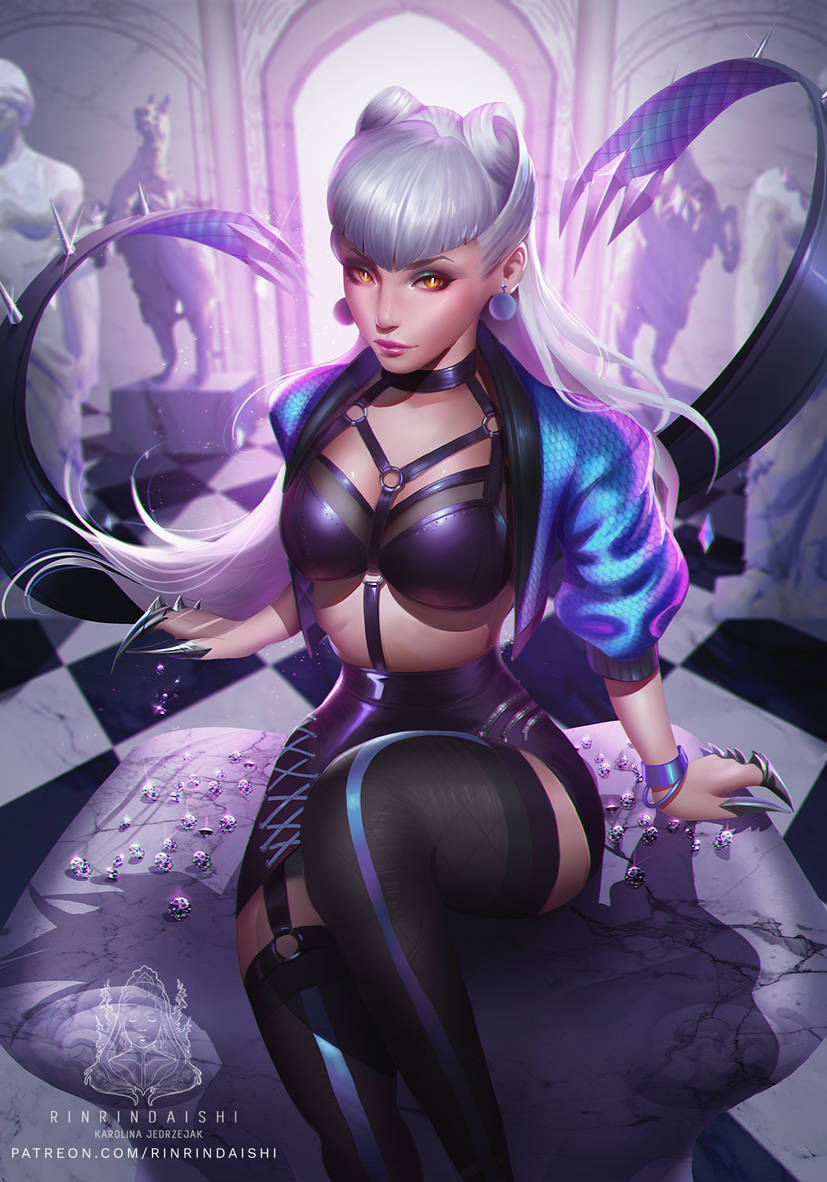 1girls evelynn female female_focus female_only k/da_all_out_evelynn k/da_all_out_series league_of_legends rinrindaishi