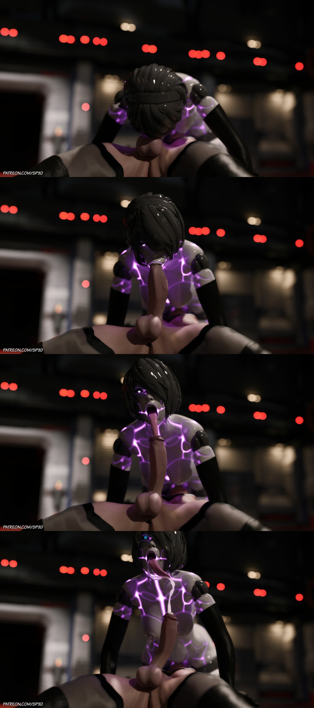 3d, 3d (artwork), 69, android, athletic, athletic futa, fellatio, fellatio domination, female, femdom, futa on futa, futanari, intersex, long tongue, multiple images, nier: automata, oral, robot, robot girl, squarepeg3d, tongue, tongue out, tonguejob, yorha 2b