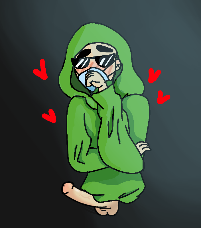 green_hoodie kwite male no_legs veggi_stew virtual_youtuber