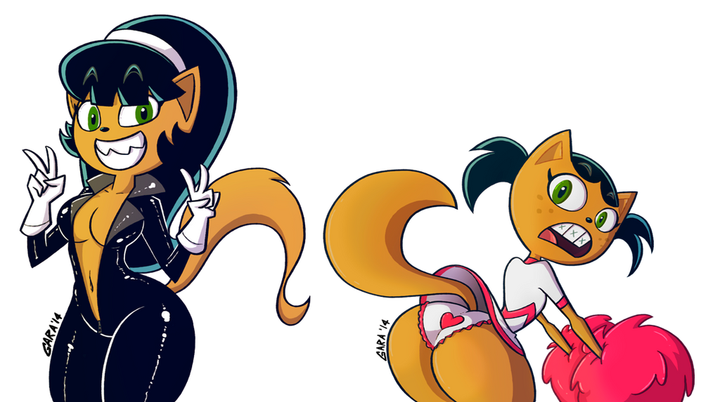 aged_down anthro big_ass big_breasts braces breasts cheerleader cheerleader_uniform clothed feline female female_focus female_only furry garabatoz kitty_katswell navel panties pom_poms transparent_background